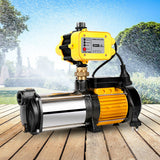 Giantz Garden Water Pump High Pressure 2500W 5-Stage Tank Irrigation Yellow - Low Angle