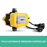 Giantz Garden Water Pump High Pressure 2500W Max 5-Stage Tank Irrigation Transfer Booster Yellow - Rear View