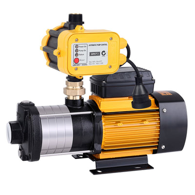 Giantz 2000W 5 Stage Stainless Steel Water Pressure Pump, 100L/min, 50m Head, Yellow