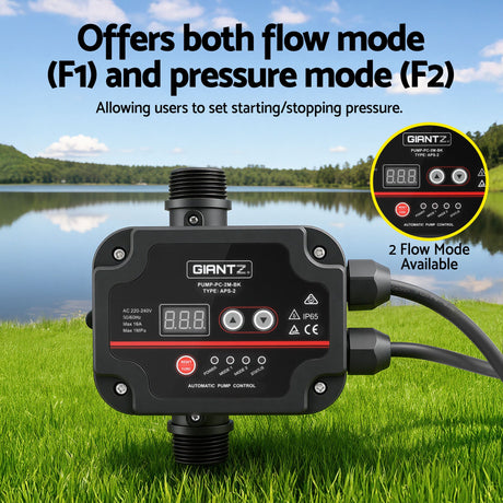 Giantz 6-Stage Water Pump Auto Controller Farm Irrigation Stainless Max. 2500W, image 7