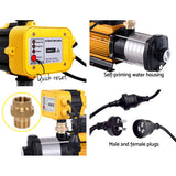 Giantz Garden Water Pump High Pressure 2500W 6-Stage Tank Irrigation Yellow - 45-Degree Angle