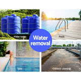Giantz 1800W Max. Submersible Dirty Water Pump Bore Tank Well Steel Automatic Clean - Top-Down View
