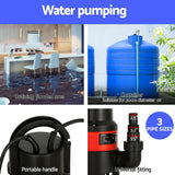 Giantz Garden Submersible Pump 550W Dirty Water Bore Tank Well Steel Sewerage - Extra Image