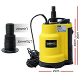 Giantz Garden Water Submersible Pump 750W Dirty Bore Sewerage Tank Well Steel - Front View