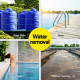 Giantz Garden Water Submersible Pump 750W Dirty Bore Sewerage Tank Well Steel - Top-Down View
