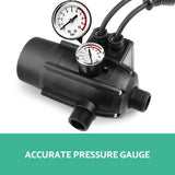 Giantz Water Pressure Pump Controller Auto Switch Control Electric Electronic Black - Side View