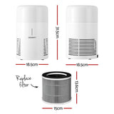 Devanti Air Purifier 3-layer HEPAh11 Filter Home Freshener Carbon PM2.5 Remover - Front View