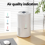 Devanti Air Purifier 3-layer HEPAh11 Filter Home Freshener Carbon PM2.5 Remover - Side View