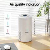 Devanti H-11 HEPA Air Purifier with Dust Sensor and PM2.5 Removal for Home Use - Top-Down View