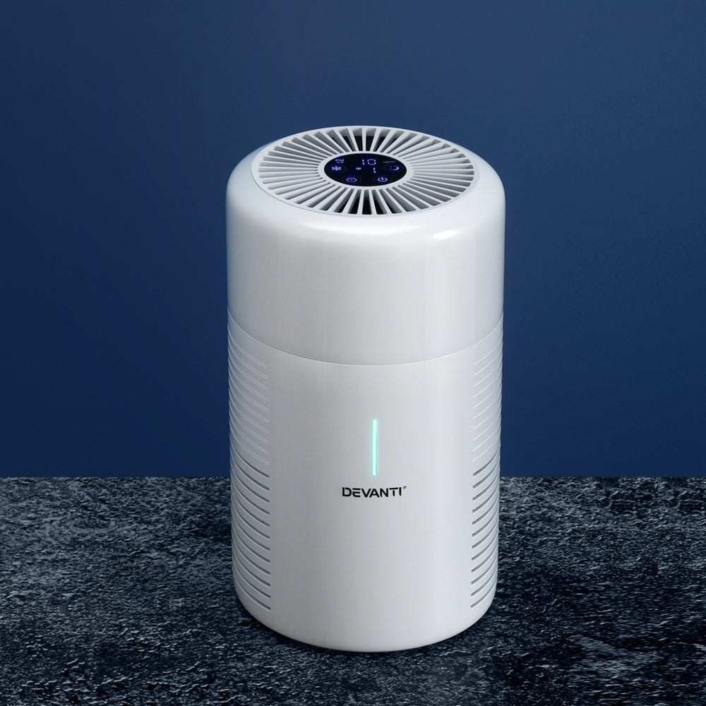 Devanti H-11 HEPA Air Purifier with Dust Sensor and PM2.5 Removal for Home Use