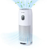 Devanti Air Purifier 4-Layer HEPA Filter White - Side View