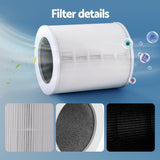 Devanti Air Purifier 4 Layers HEPA Replacement Filter - Rear View