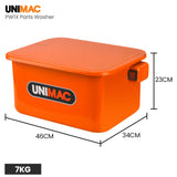 Unimac 22L Auto Parts Washer, for Home, Business and Small Garages - Rear View
