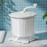 Devanti Portable Washing Machine Manual Spin Dryer Compact for Camping Caravan Apartment - Low Angle