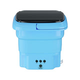 Compact Devanti 4.5L Travel Washing Machine in Blue - Side View