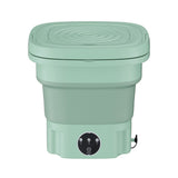 Devanti Portable Washing Machine 8L Green - Side View