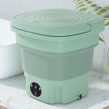 Devanti Portable Washing Machine 8L Green - Close-Up Angle