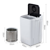 Devanti Portable Washing Machine 4.6KG Black - Front View