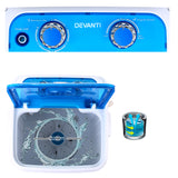 Devanti Portable Washing Machine 4.6KG Blue - Rear View