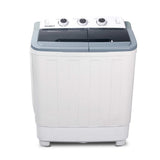 Devanti Portable Washing Machine Twin Tub 4.6KG White - Side View