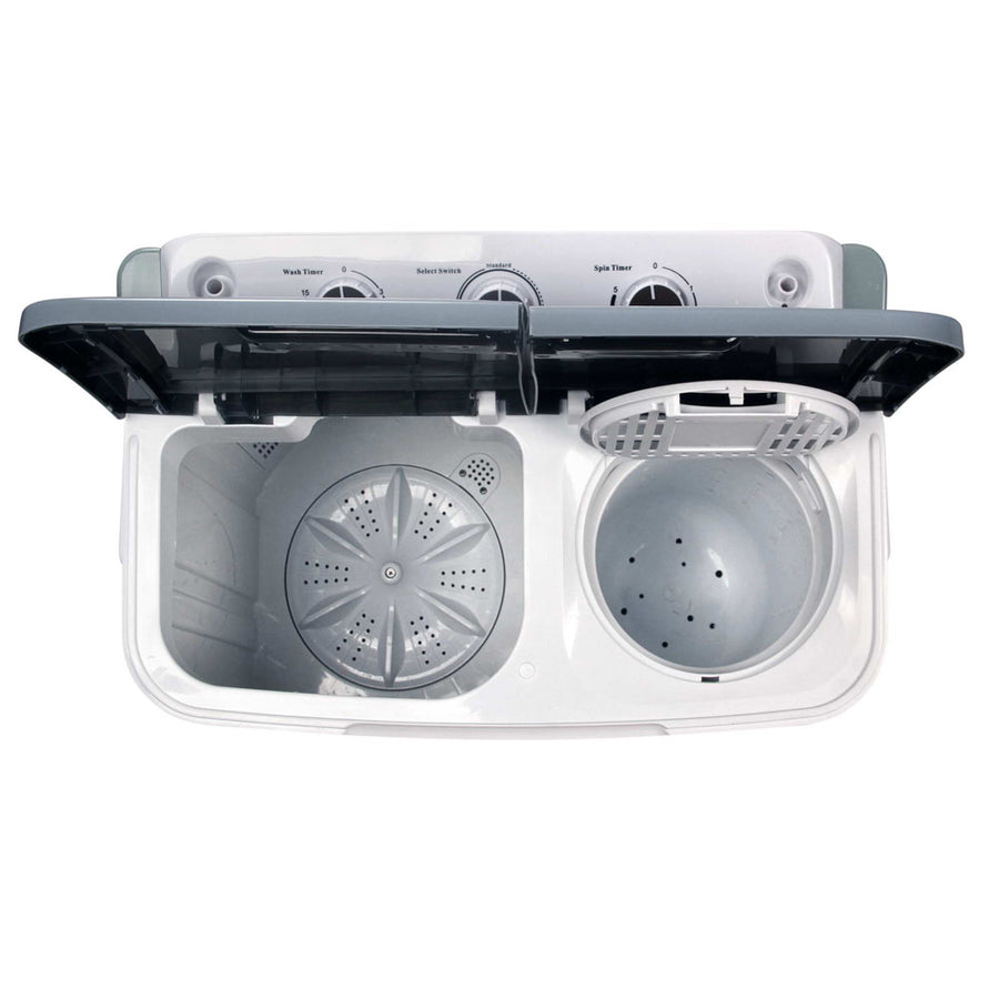 Devanti white 4.6kg portable twin tub washing machine, image 6
