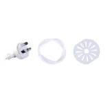 Devanti Portable Washing Machine Twin Tub 5KG White - Close-Up Angle