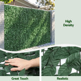 Gardeon Artificial Ivy Privacy Fence Screen Greenery Backdrop Panel for Balcony Patio Garden - Close-Up Angle