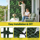 Gardeon 4PCS Artificial Plant Wall Panels 40X60CM Boxwood Panel Leaf Backdrop Backyard Green Decor - 45-Degree Angle
