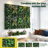 Gardeon 4PCS Artificial Plant Wall Panels 40X60CM Boxwood Panel Leaf Backdrop Backyard Green Decor - Rear View