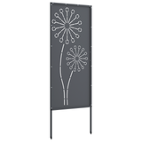 Garden Privacy Screen Anthracite 50 x 140 cm Cold-rolled steel - Close-Up Angle