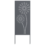 Garden Privacy Screen Anthracite 50 x 140 cm Cold-rolled steel - Top-Down View