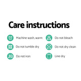 Giselle Bedding Quilt Cover Set Diamond Grey Super King - Rear View