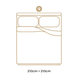 Bedra 500GSM Goose Down Quilt Doona Duvet Blanket Queen - 45-Degree Angle