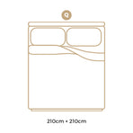 Bedra 700GSM Goose Down Quilt Doona Duvet Blanket Queen