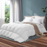 Bedra 700GSM Goose Down Quilt Doona Duvet Blanket Single - Side View