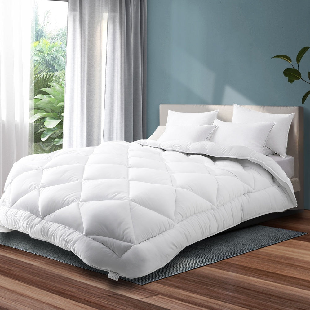 Bedra 400GSM Quilt Double Size Microfibre Quilt All Season Bamboo Doona