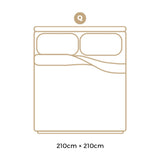 Bedra Microfiber Queen Quilt Duvert Insert 400GSM