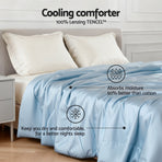 Giselle Tencel Quilt 200GSM Summer Quilts Comforter Doona Light Weight Soft Throw Blanket Queen