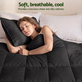 Giselle 200GSM Bamboo Microfibre Double Quilt Lightweight All Season Doona Duvet - 45-Degree Angle