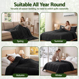 Giselle 200GSM Bamboo Microfibre Double Quilt Lightweight All Season Doona Duvet - Close-Up Angle