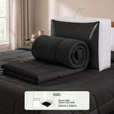 Giselle 200GSM Bamboo Microfibre Queen Quilt Lightweight All Season Doona Duvet - Front View