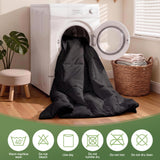 Giselle 200GSM Bamboo Microfibre Queen Quilt Lightweight All Season Doona Duvet - Low Angle