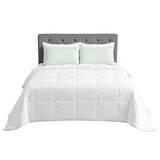 Giselle Bedding 200GSM Bamboo Quilt Summer Quilts All Season Doona Duvet Lightweight Super King - Top-Down View