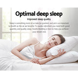 Giselle Bedding 700GSM Microfibre Bamboo Quilt Super King - Side View