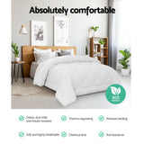Giselle Bedding 800GSM Microfibre Bamboo Quilt King - Top-Down View