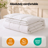 Giselle Bedding King Quilt, 200GSM Summer Duck Down Feather Doona Insert - Front View