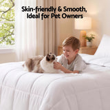 Giselle Bedding King Quilt, 200GSM Summer Duck Down Feather Doona Insert - 45-Degree Angle
