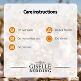 Giselle Bedding King Quilt, 200GSM Summer Duck Down Feather Doona Insert - Close-Up Angle