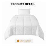 Giselle Bedding Single Quilt, 200GSM Summer Duck Down Feather Doona Insert - Extra Image