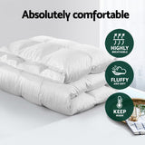 Giselle Bedding 700GSM Duck Down Feather Quilt Duvet Doona Winter Blanket Single - 45-Degree Angle